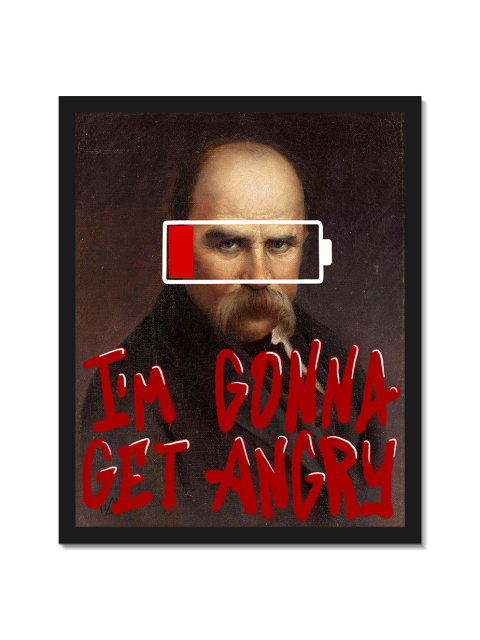 Картина в тонкій рамі "I`m gonna get angry"
